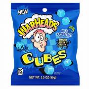 Warheads Blue Raspberry Cubes