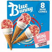 Strawberry Shortcake Swirl Cone