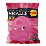 BUBS Cool Raspberry Skull Foam Candy