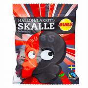 BUBS Raspberry Licorice Skulls