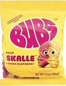 BUBS Sour Lemon Raspberry Skulls