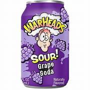 Warhead Sour Grape Soda