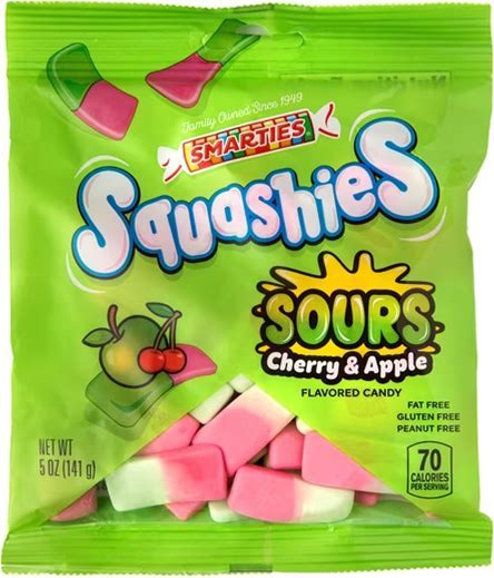 Smarties Squashies Sours Cherry Apple