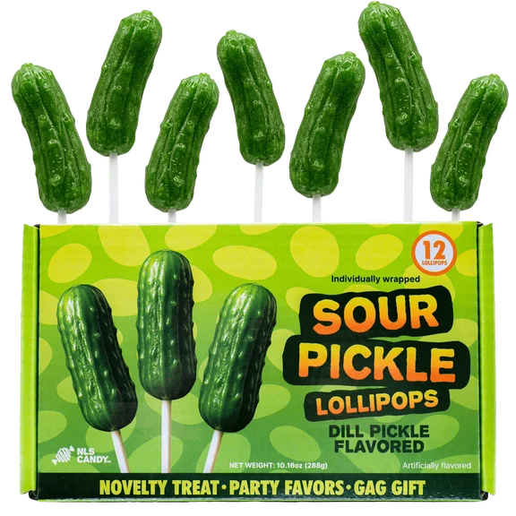 Sour Pickle Lollipop
